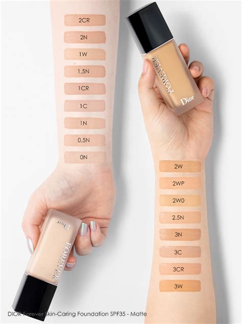 dior forever matte foundation shades